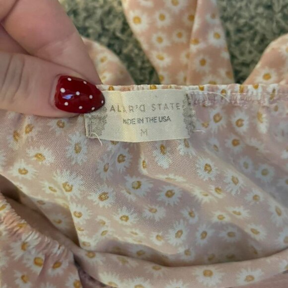 Altar'd State Women's Pink and Cream Dress - Picture 3 of 3